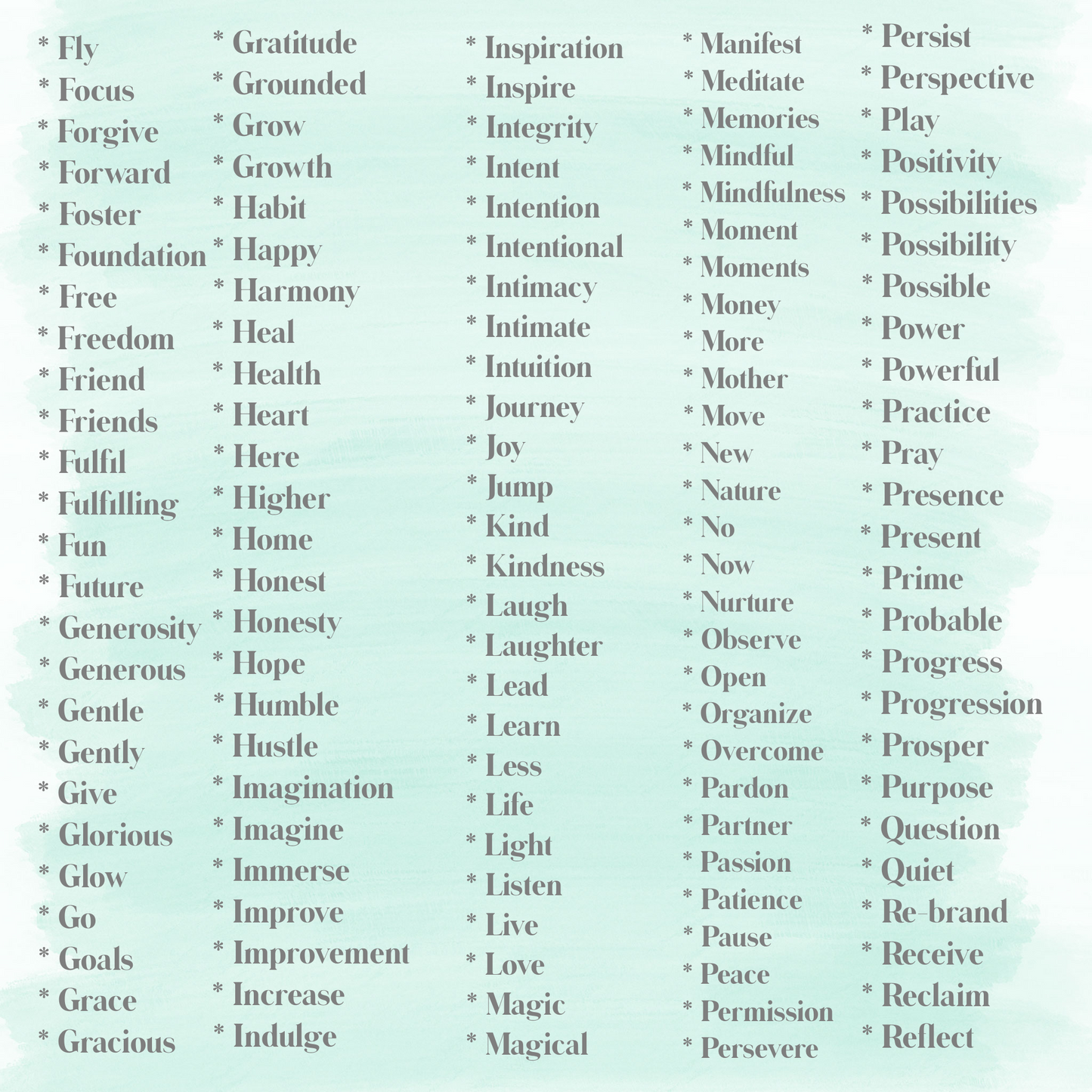 01/02-4pm 2026 Word of the Year & Inspirational Quote Workshop! $25-$30